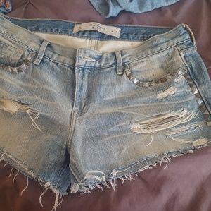Abercrombie jean shorts cut offs limited edition